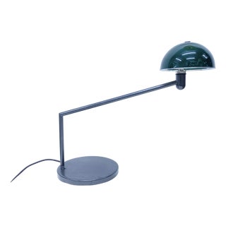 Vintage Table Lamp from Zero Lighting with Glass Shade, 1980s For Sale