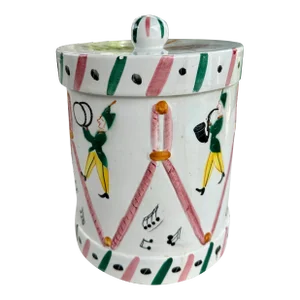 Vintage Guild Craft 1960s Italian Porcelain Music Parade Carousel Cookie Jar