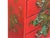 Oriental Bright Red Golden Flower Bird Graphic Drawers Chest For Sale - Image 13 of 13