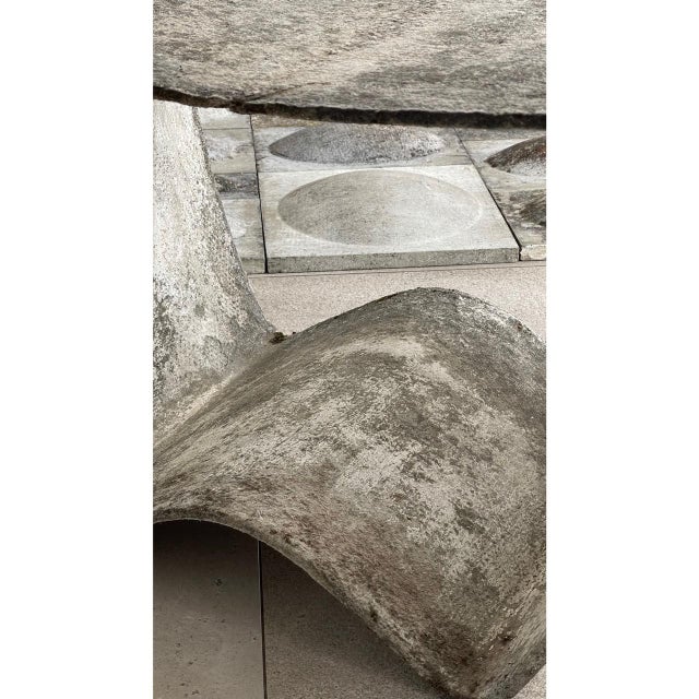 Sculptural and Decorative Wall Panel in Cement, 1960s For Sale - Image 11 of 15