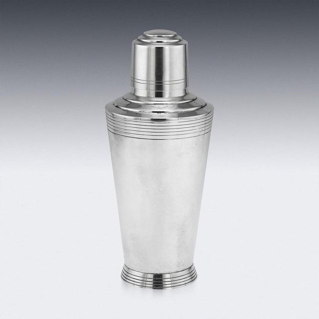 20th Century English Silver Cocktail Shaker by Mappin & Webb, Sheffield, 1932 For Sale - Image 4 of 13