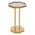 Torano Polished Brass Octagon Side Table For Sale