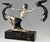 Art Deco Bronze Sculpture of a Lady with Birds of Paradise from G. Daverny, 1930 For Sale - Image 4 of 10