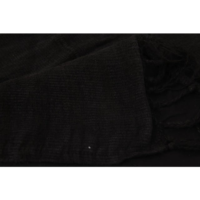 Black Hemp Kilim Rug For Sale - Image 9 of 11