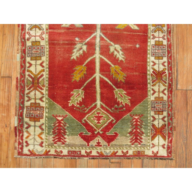 Early 20th Century Antique Zabihi Collection Turkish Oushak Prayer Rug - 2'9" x 3'5" For Sale - Image 5 of 7
