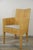 Mid-Century Modern French Wooden and Rattan Armchair For Sale - Image 3 of 14