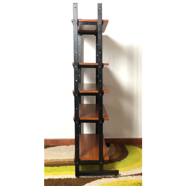 Vintage 5-Shelf Bookcase, Italy, 1960s For Sale - Image 6 of 11