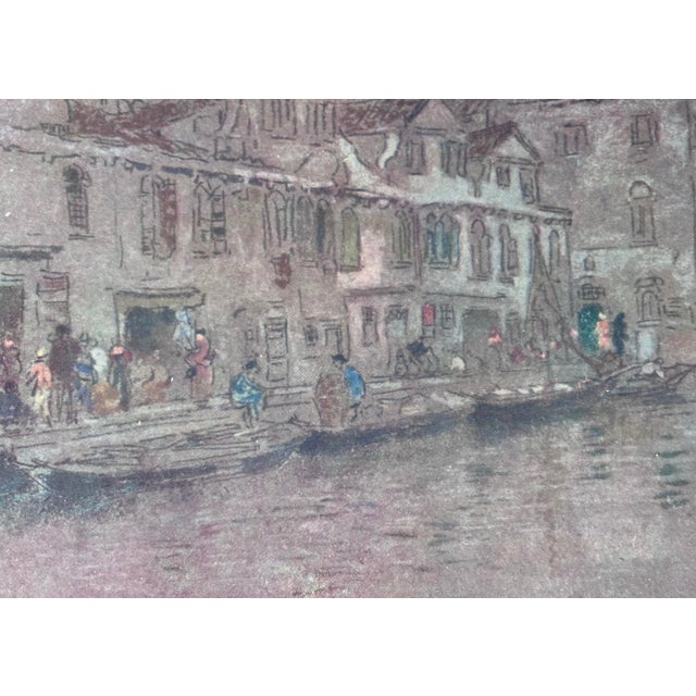 Paper After James McNeill Whistler, Venice. 1904 Chromolithograph Antique Print. Limited Edition For Sale - Image 7 of 8