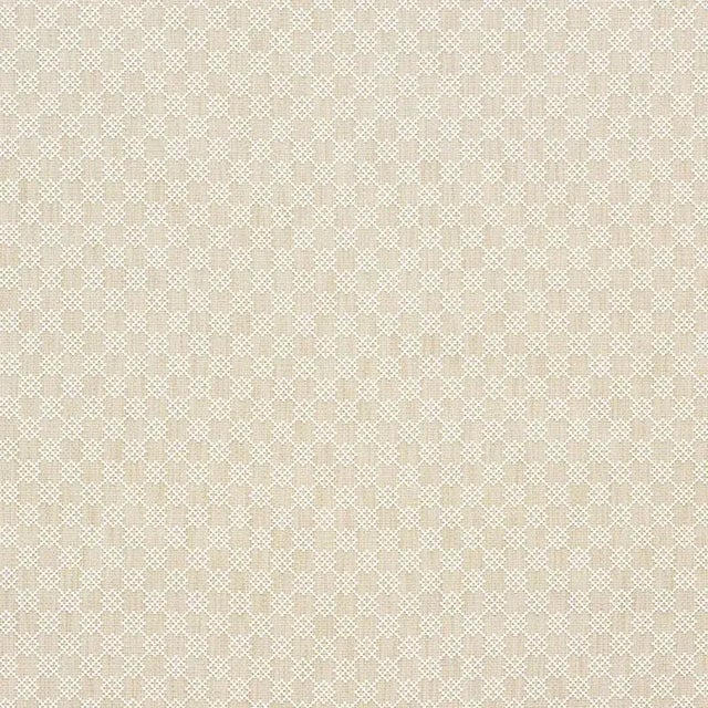 Contemporary Schumacher Albert Fret Fabric in Natural For Sale - Image 3 of 3