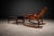 Burnt Orange Rocking Chair with Ottoman in Rosewood & Leather, Liceu de Artes, 1960s - Lot 600 For Sale - Image 8 of 12