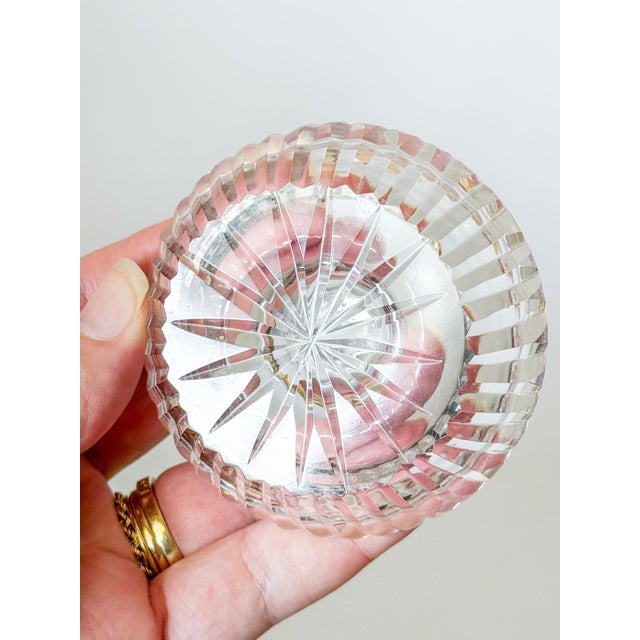 Traditional Vintage Waterford Ireland Crystal Ring Holder Jewelry Tray For Sale - Image 3 of 9