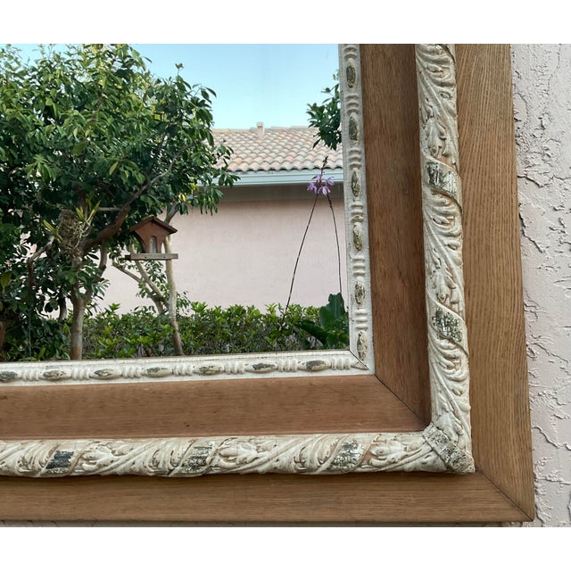 1920s Hand Carved Wood Italian Mirror For Sale - Image 5 of 12