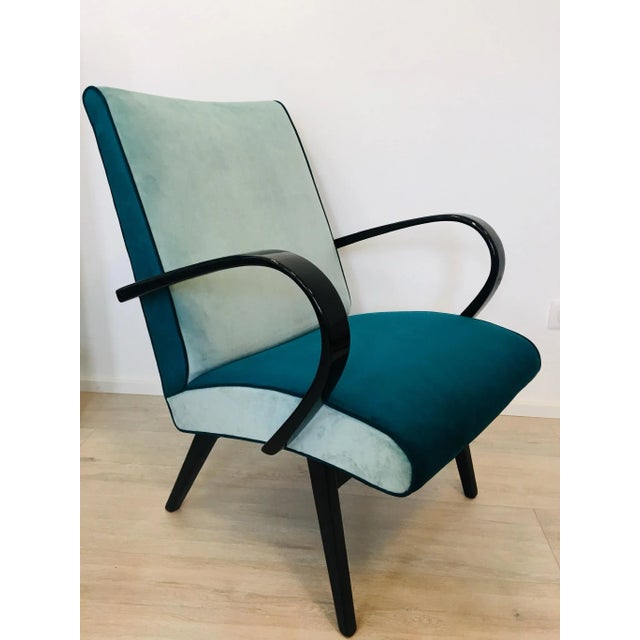 Blue Armchair by Jaroslav Smidek, 1960s For Sale - Image 11 of 11