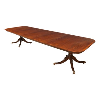 Vintage Old Colony Furniture Mahogany Dining Table For Sale