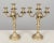 Pair of Louis XV Style French Brass Candelabra For Sale - Image 4 of 8