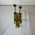 Late 20th Century Vintage Brass Tulip Candlestick Set of 7 Graduated Heights 3"-9" MCM Square Base For Sale - Image 5 of 12