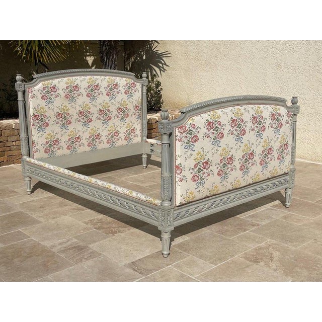 Louis XVI Bed & Nightstand, Set of 2 For Sale - Image 13 of 13