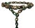 Mid-Century Modern 1970s Mid-Century Modern Brutalist Welded Iron Chain Link Stand For Sale - Image 3 of 5