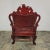 Vintage Chinese Carved Rosewood and Marble Chair For Sale - Image 10 of 11