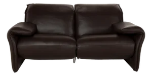Model 582 ELT 2-Seater Sofa in Brown Leather from WK Wohnen