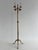 Vintage Brass Coat Rack with Rotating Crown and Fluted Column, 1960s For Sale - Image 9 of 18