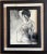 Fabulous pair of vintage 1950’s black and white figure oil paintings by artist Lanie Loreth. Portraits are of seductive...