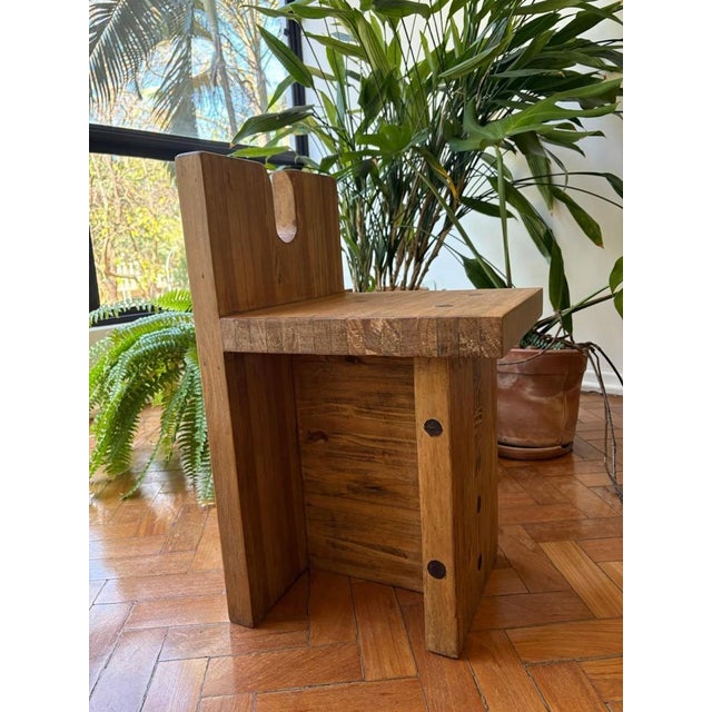 The SESC Pompéia Stool by Lina Bo Bardi, designed in 1982 for the iconic SESC Pompéia leisure center in São Paulo, this...