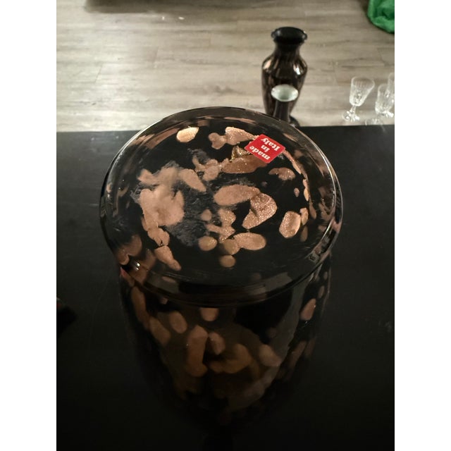 Rare Vintage Vase Murano Italy by Maestri Vetrai Azzurra 15in New For Sale - Image 10 of 12