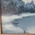 VTG Oil Painting 25"x21" Canvas Snow Cabin Stream Trees Water SGN Bd Pollard '93 For Sale - Image 4 of 18