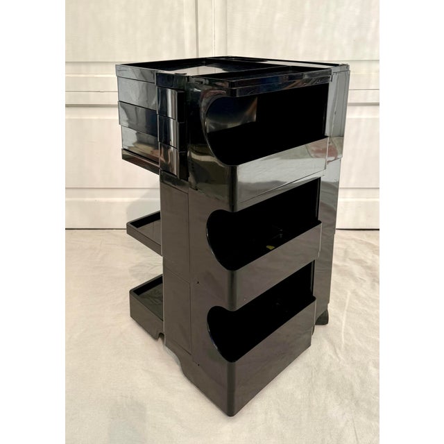 1970s "Cosmos Tabouret" Colombo-Inspired Rolling Art Cart by Adephi For Sale - Image 5 of 12
