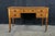 Antique 19th C. English Regency Maple & Oak Tooled Leather Top Partner's Desk For Sale - Image 6 of 18