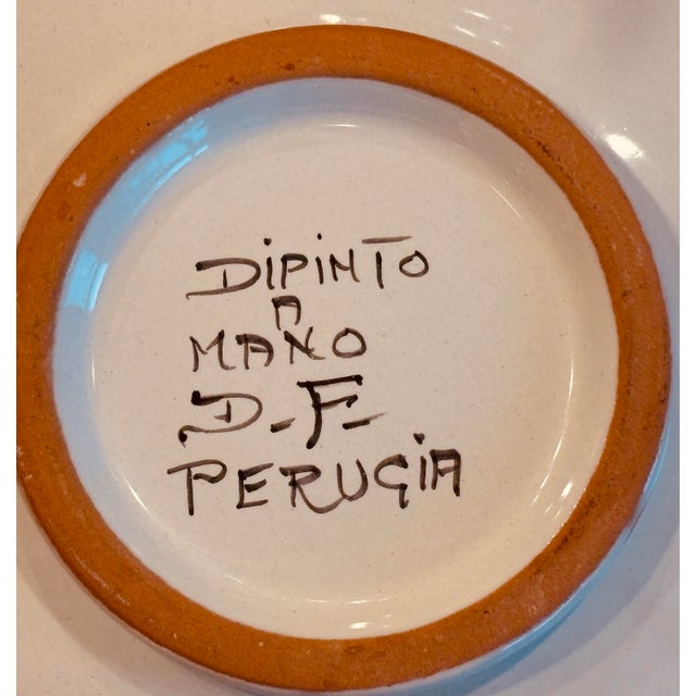 Deruta Vintage Hand-Painted Italian Deruta Majolica Platter For Sale - Image 4 of 4