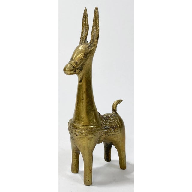 Brass Vintage Brass Burro Figure For Sale - Image 8 of 8