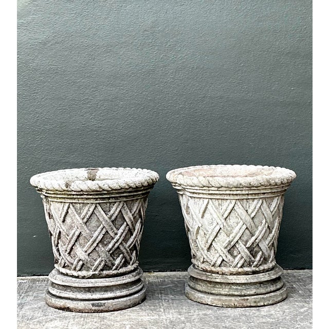 Add a touch of timeless architectural elegance to your outdoor living space with this stately pair of vintage cast...