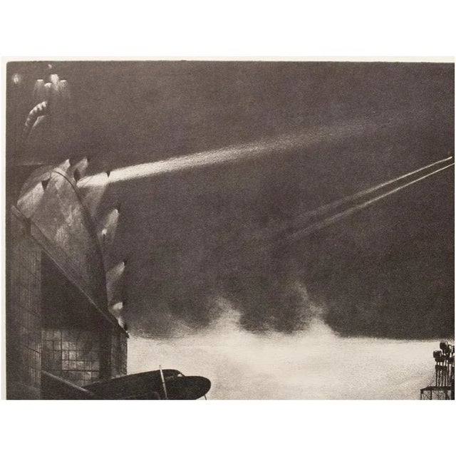 1939 After "Airport" by William Heaslip, First Edition Period Offset Lithograph For Sale - Image 4 of 12