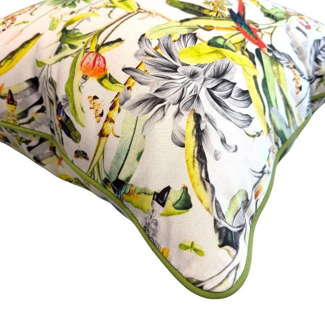 2020s Pair 22'' Multi Color Parrot Pillows For Sale - Image 5 of 5