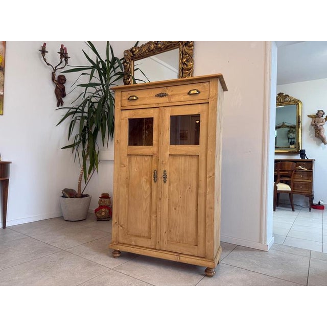 Rustic Vertico Cabinet in Spruce Wood For Sale - Image 13 of 14