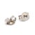 Early 21st Century Dainty Tiny Diamond Studs, 14k White Gold, Width 2.3 Mm, Pair For Sale - Image 5 of 5