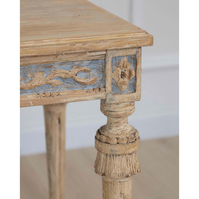 Gustavian (Swedish) Swedish Gustavian Console Table with Carved Medallion, circa 1860 For Sale - Image 3 of 14