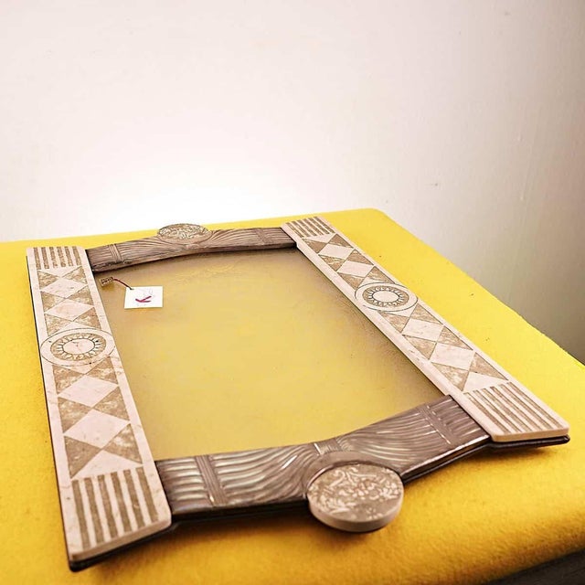 Vintage Tray in Marble and 800 Silver For Sale - Image 9 of 9