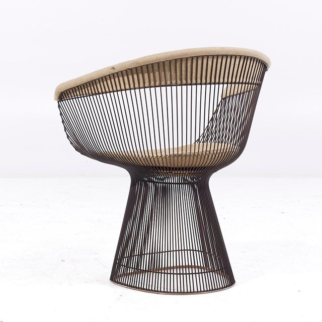 Warren Platner for Knoll Mid Century Bronze Dining Chair For Sale In Chicago - Image 6 of 10