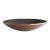 Late 20th Century Signed Copper and Black Stingray Shagreen Vide Poche Bowl With Pearl For Sale