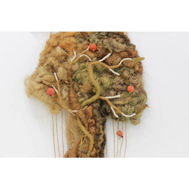 Mid-Century Modern Vintage Tree Wall Tapestry, 1960s For Sale - Image 3 of 5