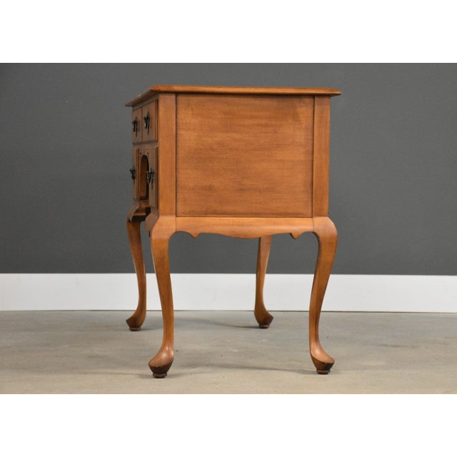 Mid-Century Modern 1960s Solid Maple Low Boy Dresser Vanity For Sale - Image 3 of 10