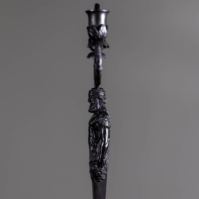 19th Century Berlin Iron Candleholder after Karl Friedrich Schinkel, 19th Century For Sale - Image 5 of 7