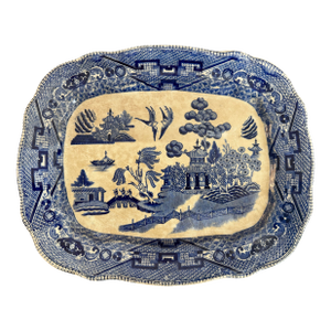 Blue Willow Transfer Ware Small Platter