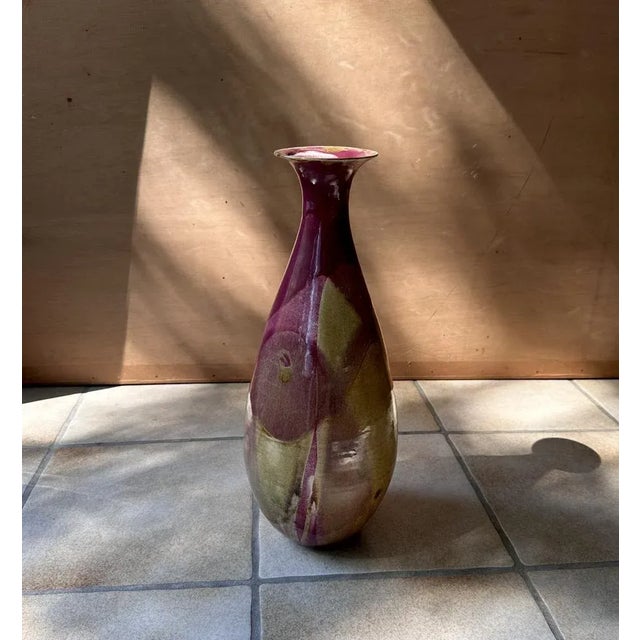 This large high-quality Art Deco vase was hand-crafted by an undefined ceramist around 1920 in Germany. The impressive...