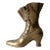 Mid-Century Brass Victorian Boot Vase For Sale