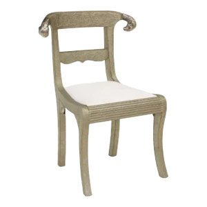 Vintage Anglo-Indian Silvered Metal-Clad Chair