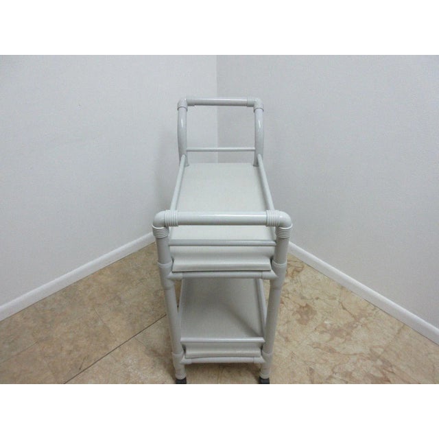 Chrome Vintage Mid-Century Outdoor Bar Cart For Sale - Image 8 of 11